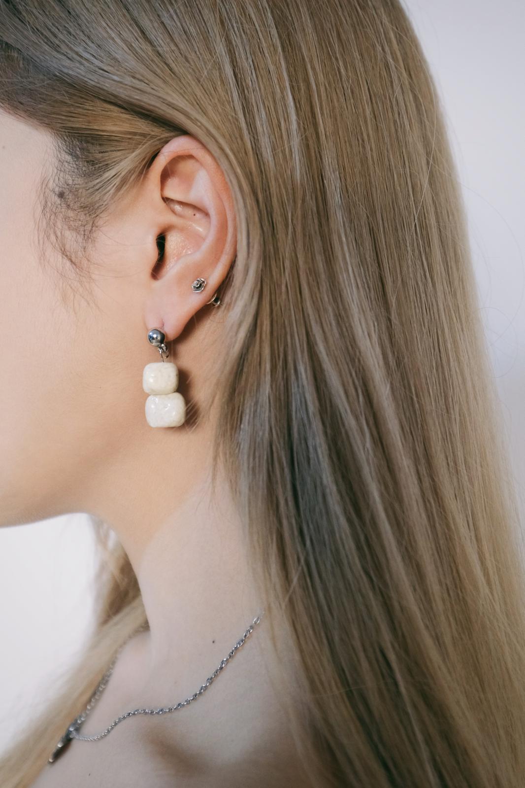 Grey texture Earrings