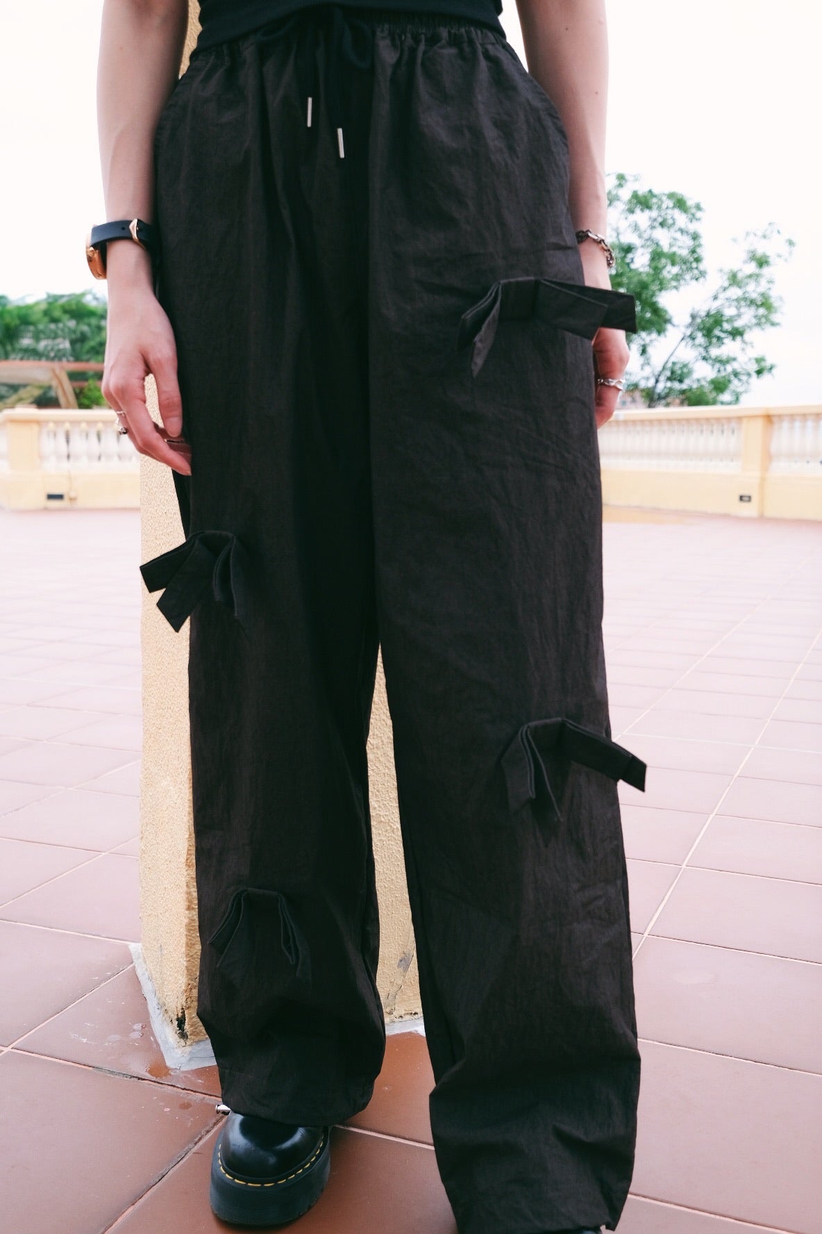 Ribbon Copper Causal Pants