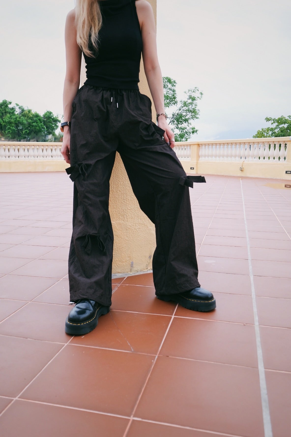 Ribbon Copper Causal Pants