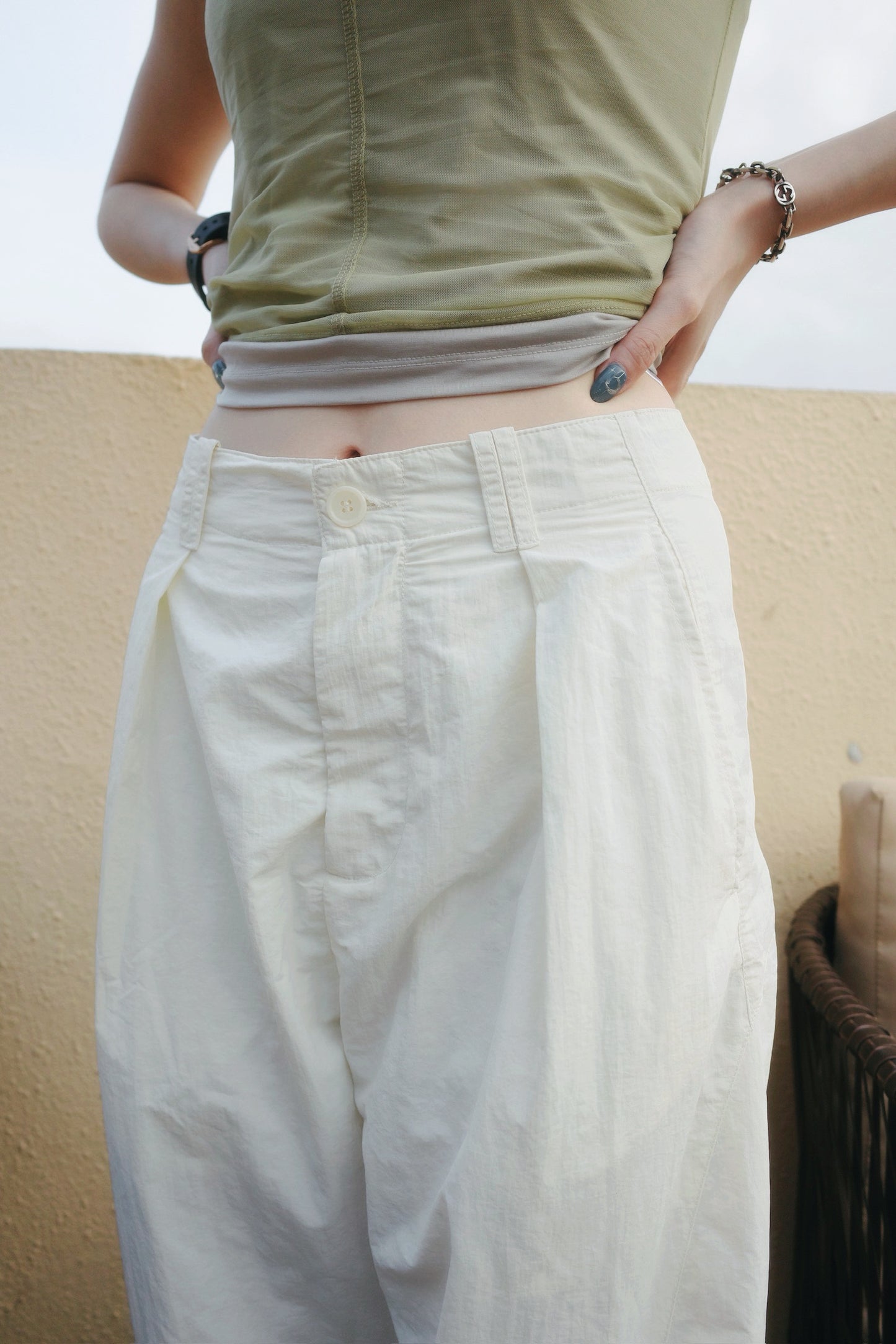 The Linen-Blend Fluid Trouser